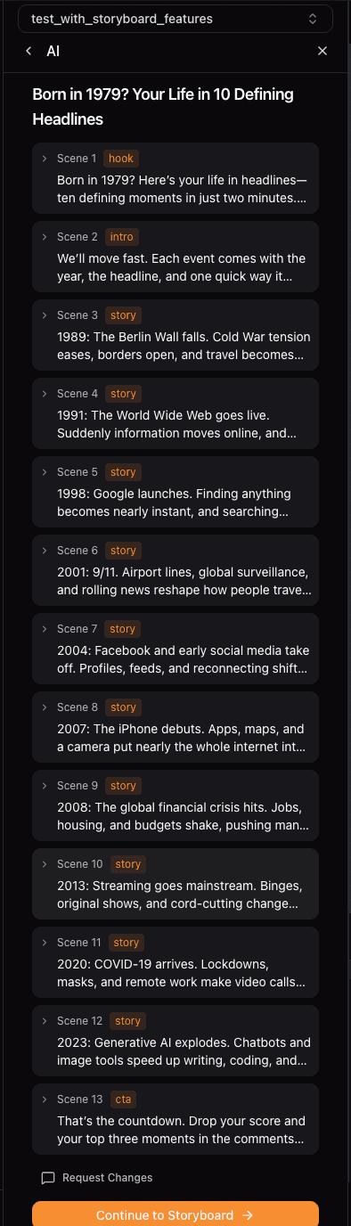 Generating Transcript